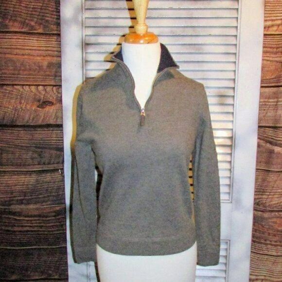 John W. Nordstrom Sm Merino Wool 1/4 Zip Sweater - Picture 5 of 11